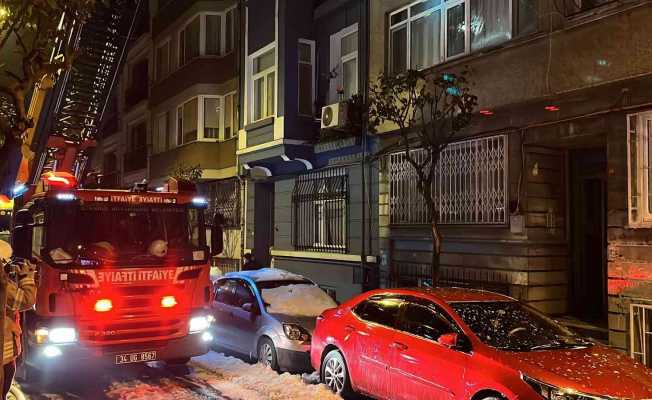 Şişli’de korkutan yangın