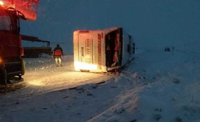 Sivas’ta otobüs kazası 36 yaralı