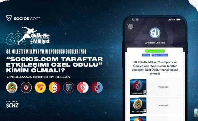 ‘Socios.com Taraftar Etkileşimi Özel Ödülü’ sahibini buluyor