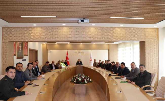 Tercan’da İlçe İdare Şube Başkanları Toplantısı yapıldı