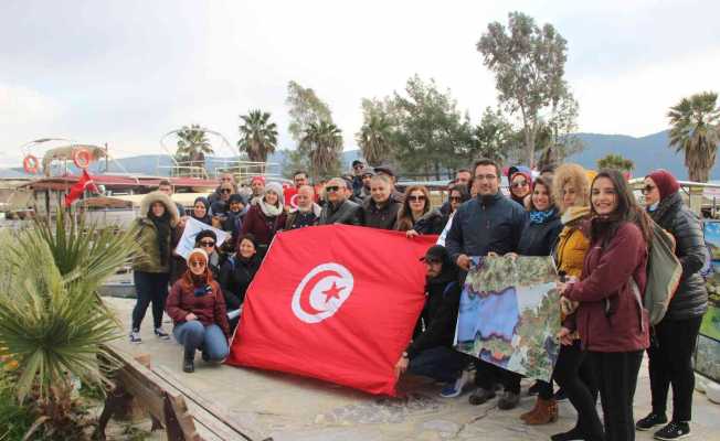 Tunus’lu Deniz Koruma ekibi Muğla’da