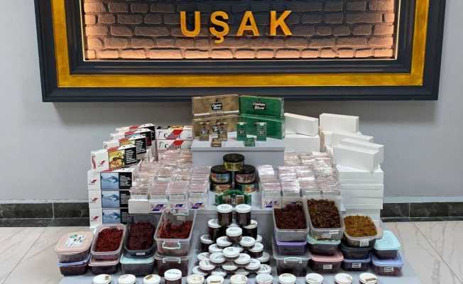 Uşak’ta kaçak sigara ve tütün operasyonu