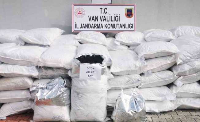 Van’da 5 ton 280 kilogram kaçak çay ele geçirildi