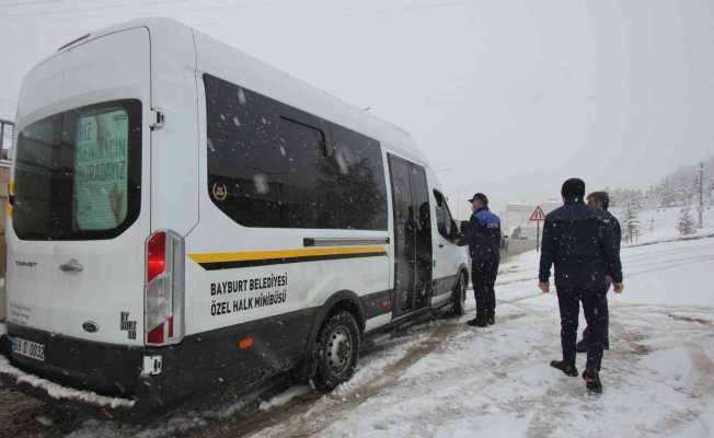 Zabıta ekiplerinden dolmuş denetimi