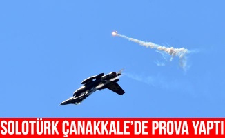 SOLOTÜRK Çanakkale'de prova yaptı